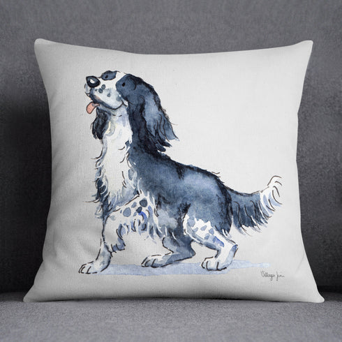 Sprocker Black & White Cushion